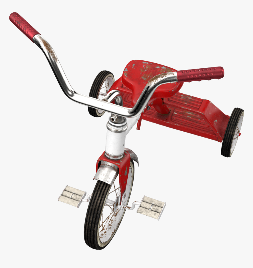 Dirty Vintage Tricycle Png Image - Tricycle, Transparent Png