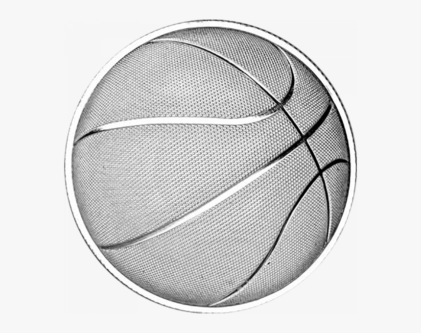 Basketball Transparent Silver - Basketball Silver And Black, HD Png Download