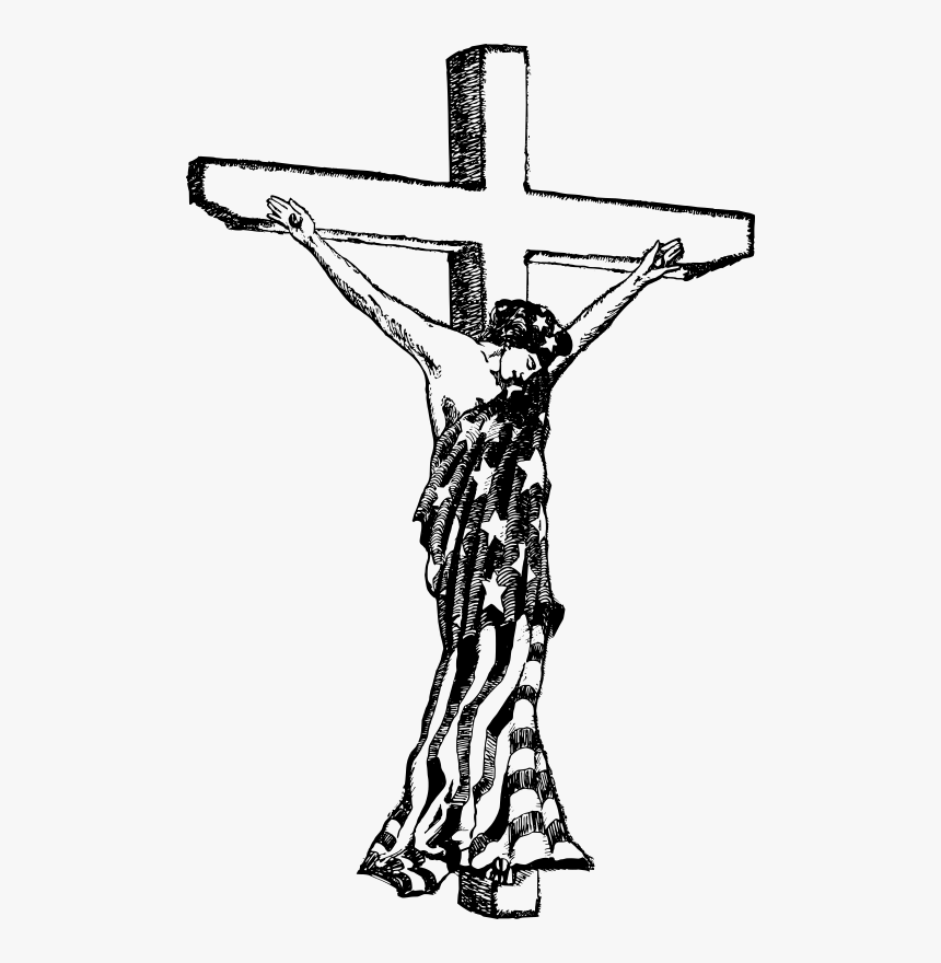 Crucified American Medium Image - Crucified Statue Of Liberty, HD Png Download