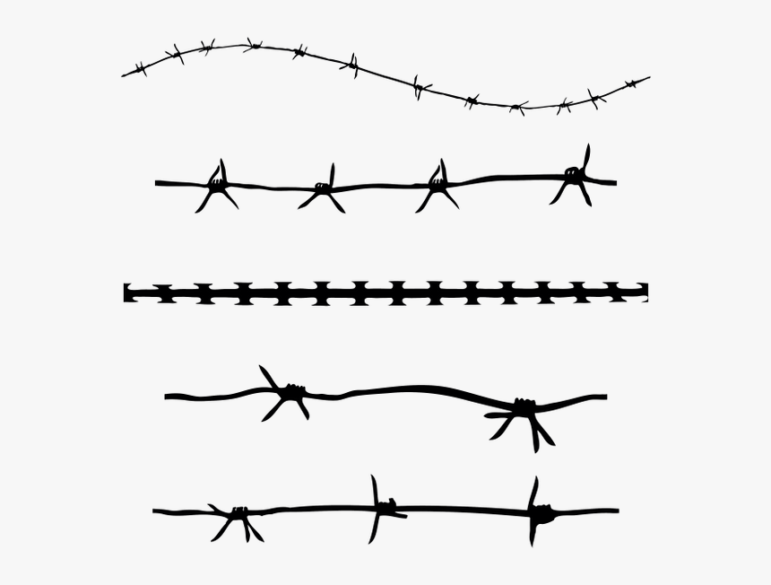 Barbed Wire Barbed Tape Clip Art - Grunge Barbed Wire, HD Png Download