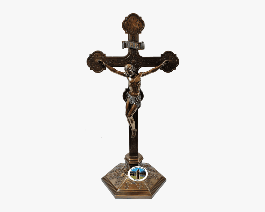 Large Ornate Standing Crucifix, Crucifixes - Cross, HD Png Download