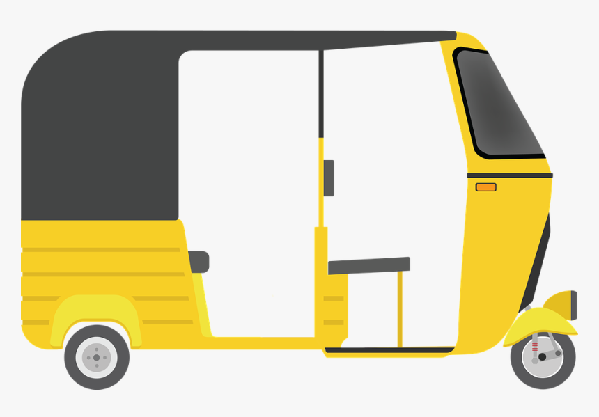 Tricycle, Auto Rickshaw, Vehicles, Automobiles - Truck, HD Png Download