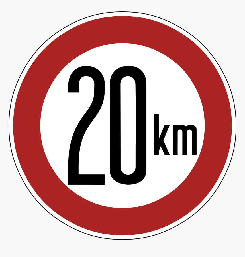 Speed Limit 30 Sign Png, Transparent Png