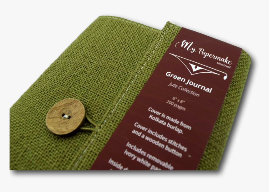 Burlap Jute Journal Olive 
 Class - Placemat, HD Png Download