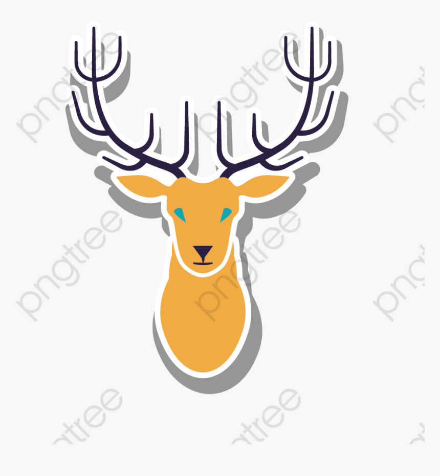 Cute Deer Head Png - Deer, Transparent Png