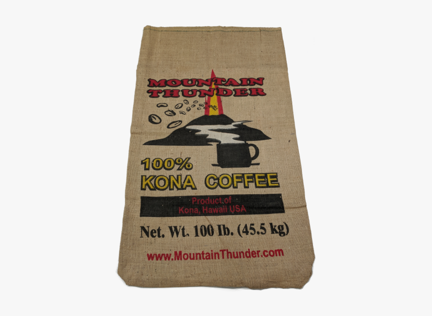 Burlap Coffee Bag Mountain Thunder, HD Png Download
