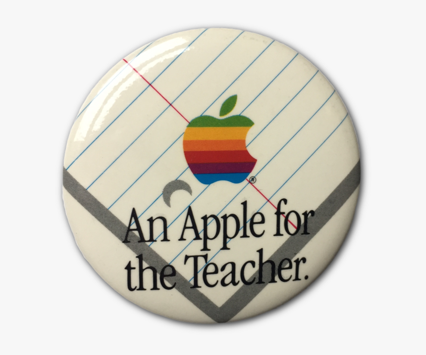 Apple For The Teacher Button - Badge, HD Png Download