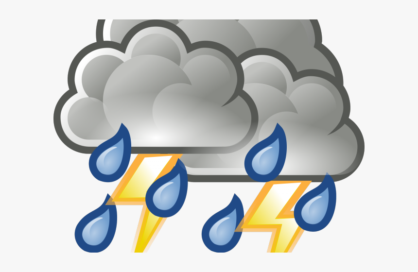 Hurricane Clipart Thunderstorm - Clipart Thunderstorm, HD Png Download