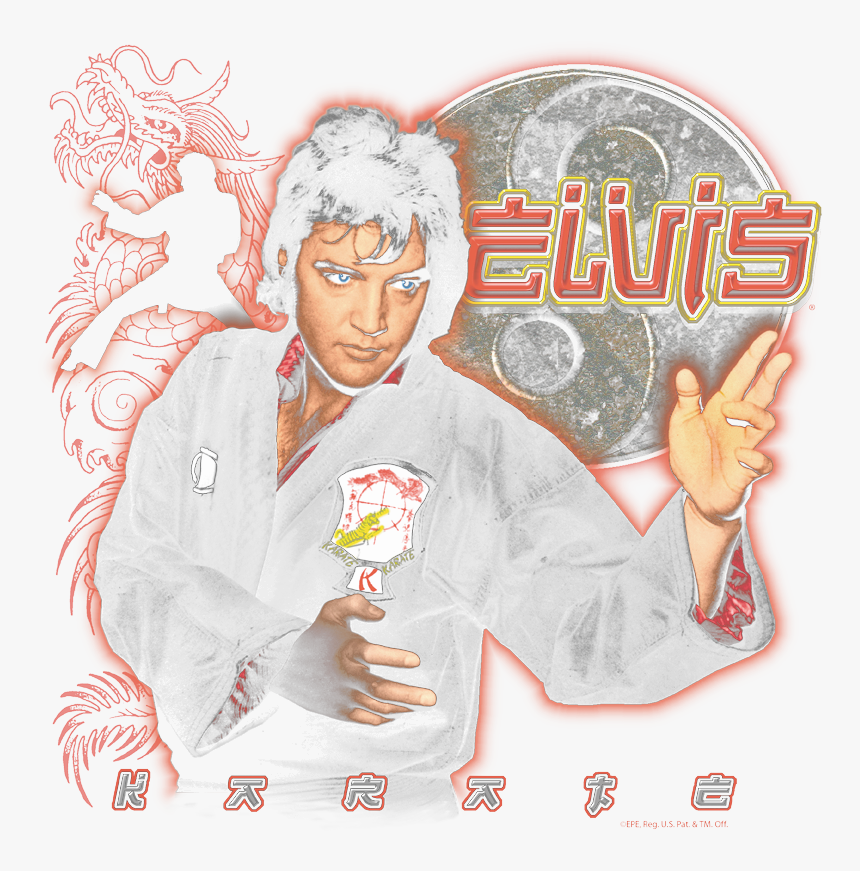 Elvis Presley Karate Men S Ringer T-shirt - Illustration, HD Png Download