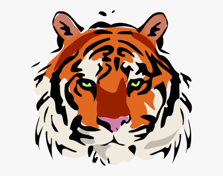 Transparent Tiger Head Png - Monroe Elementary School Riverside, Png Download