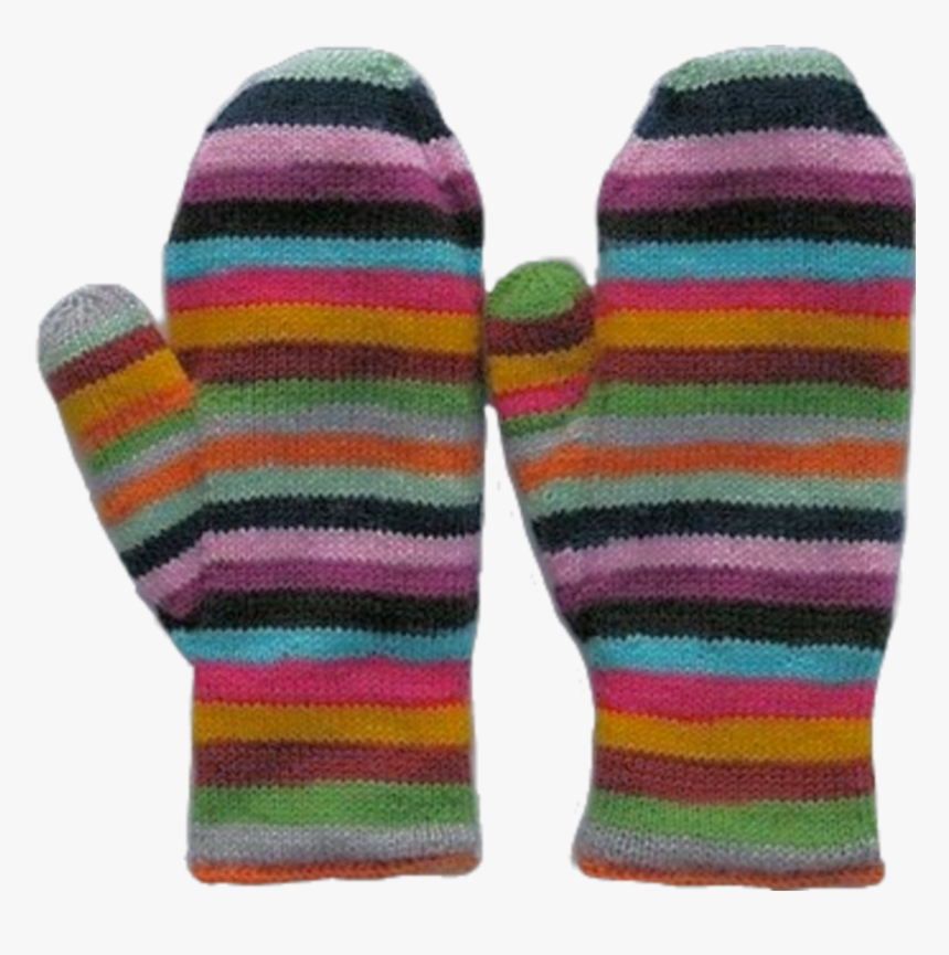 Mittens Png Knitted Stripped Gloves Winter Aesthetic Transparent Png Transparent Png Image Pngitem