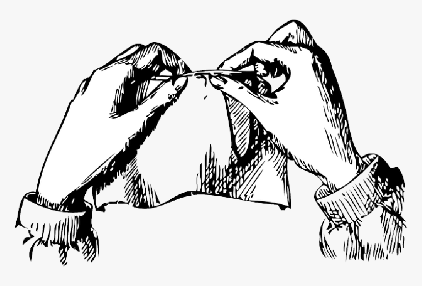 Lady, Woman, Cartoon, Knitting, Free, Hands - Hand Sewing Clipart, HD Png Download