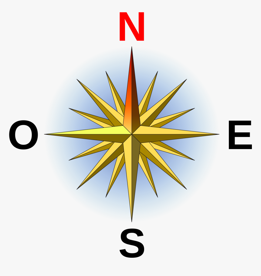 Compass Rose Fr Small N - Cool Compass Rose Designs, HD Png Download