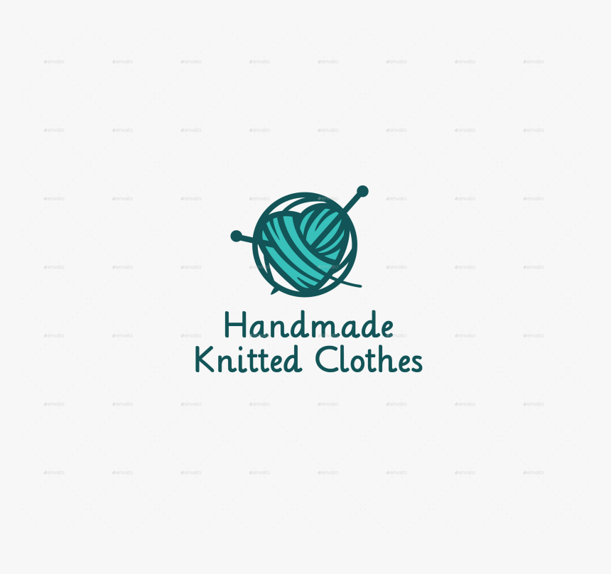 Clip Art Handmade Logo Pinterest - Knitted Logo, HD Png Download