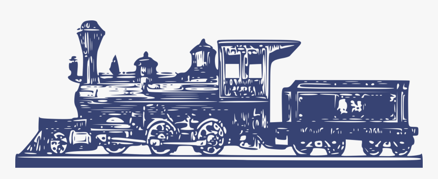 Transparent Train Clipart Png - Steam Train With Carriage Clipart, Png Download