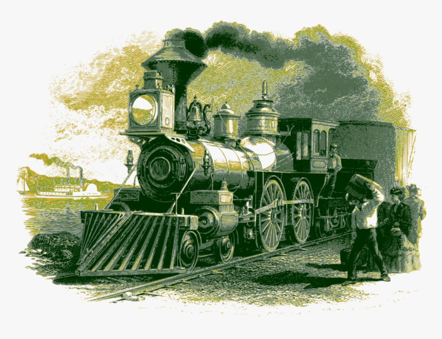 Rolling Stock,motor Vehicle,rail Transport - Victorian Era Steam Engine, HD Png Download