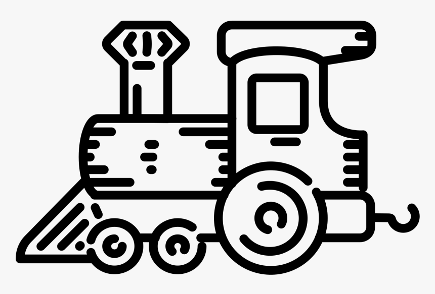 Steam Locomotive Train Rail Transport Diesel Locomotive - 19th Century Transportation Drawing, HD Png Download