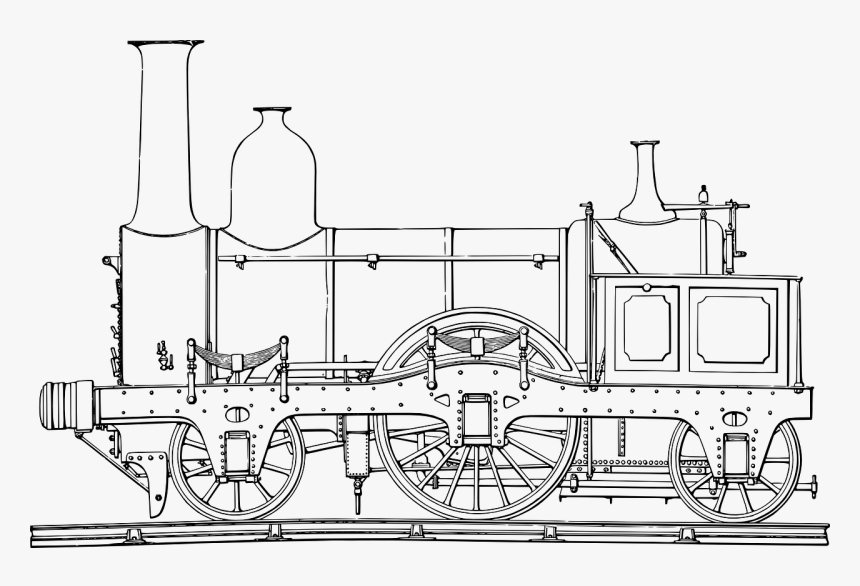 Steam Train Colouring Pages, HD Png Download
