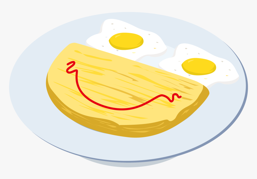 Bacon Vector Egg - Fried Egg, HD Png Download