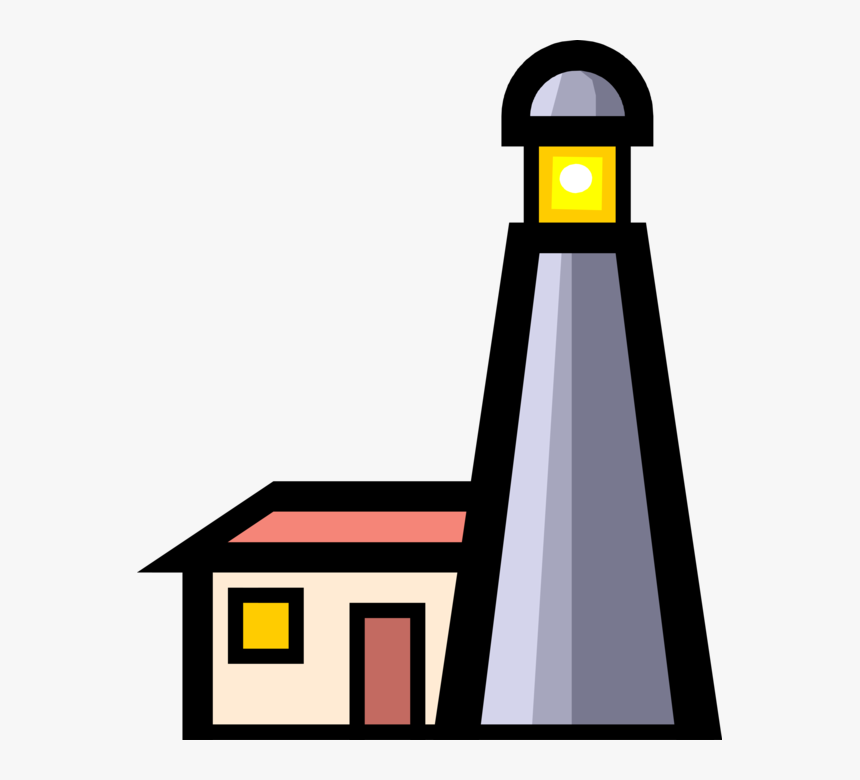 Light Lighthouse Vector Illustration Graphics Free, HD Png Download
