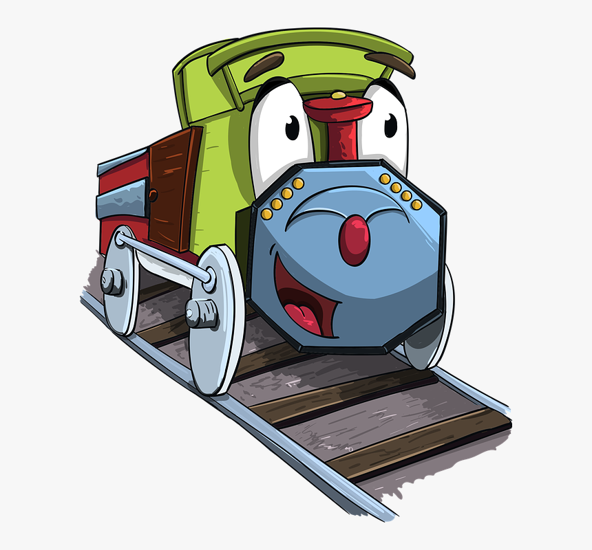 Steam Locomotive, Locomotive, Cartoon, Character - หัว รถ จักร การ์ตูน, HD Png Download