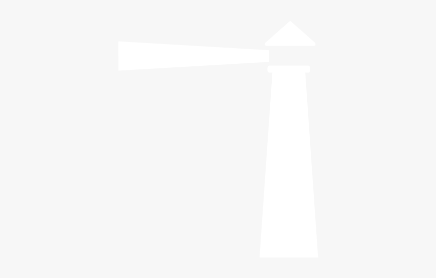 Lighthouse Transparent Vector - White Lighthouse On Black Background, HD Png Download