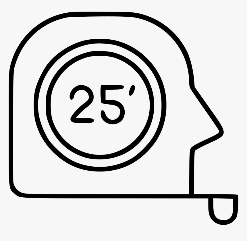 Tape Measure Roulette Instrument Length Roll Distance - Icon, HD Png Download