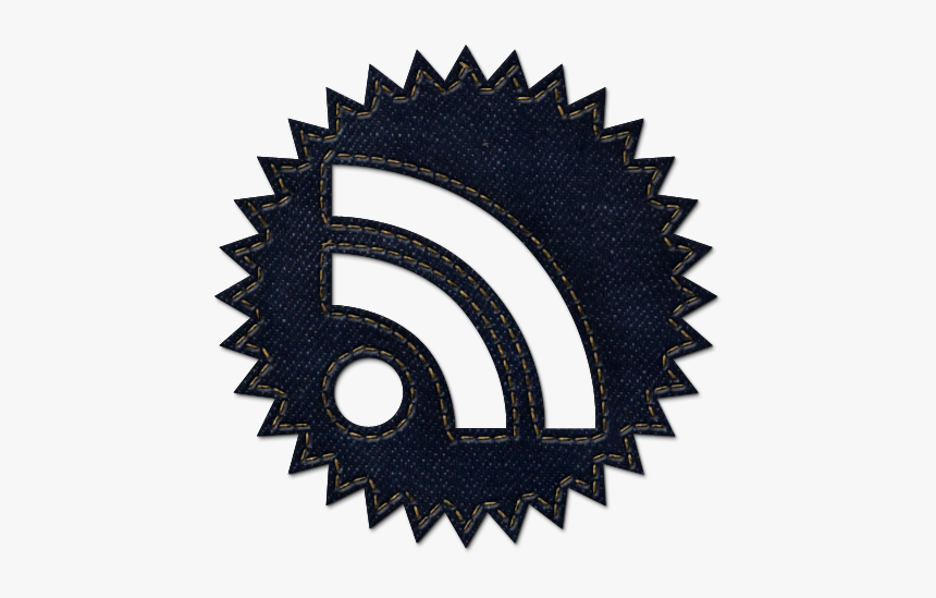 Social, Denim, Subscribe, Badge, Rss, Feed, Jean Icon - Rss Icon, HD Png Download