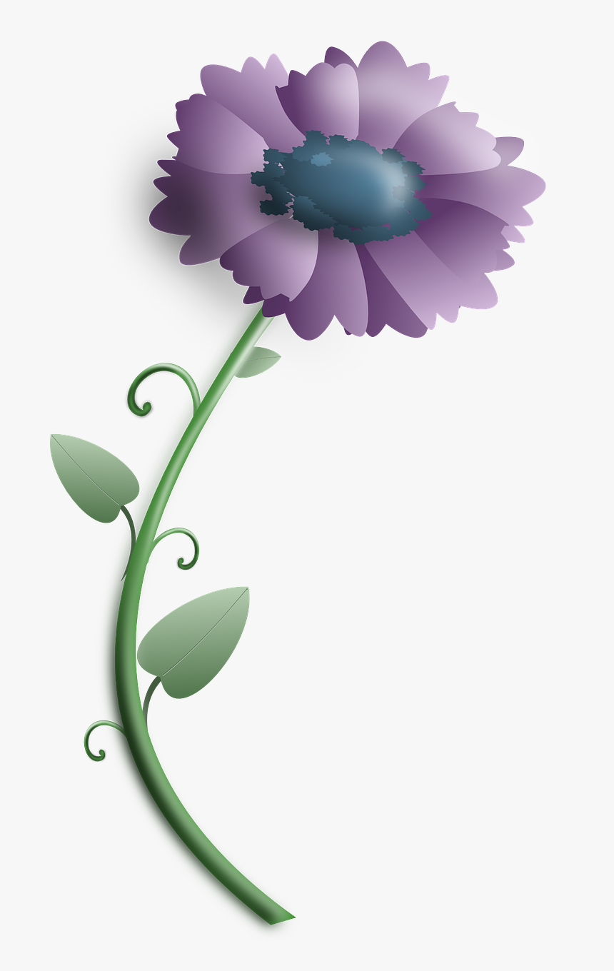 Flower - Flor Lila En Png, Transparent Png
