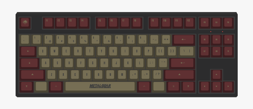 Metal Gear By Afterdark 87-key Custom Mechanical Keyboard, HD Png Download