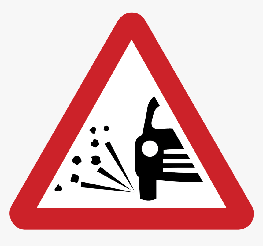 Loose Chippings Sign, HD Png Download