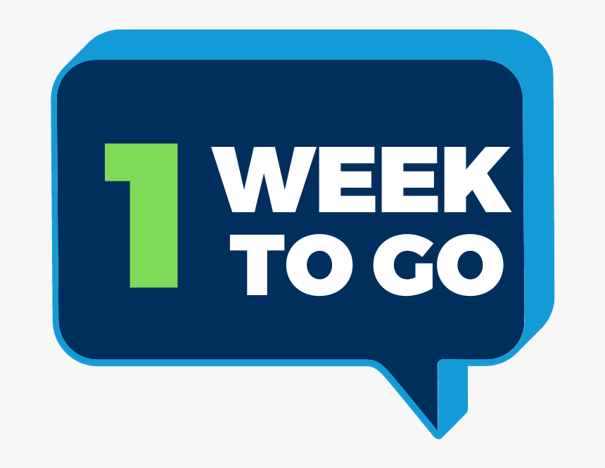 One Week To Register For The Act Test Without Late - Graphic Design, HD Png Download