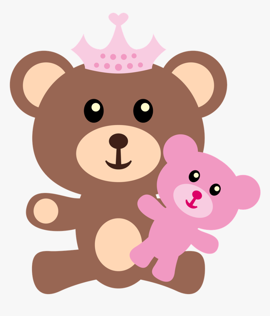 Ursinhos E Ursinhas - Clipart Teddy Bear Girl, HD Png Download