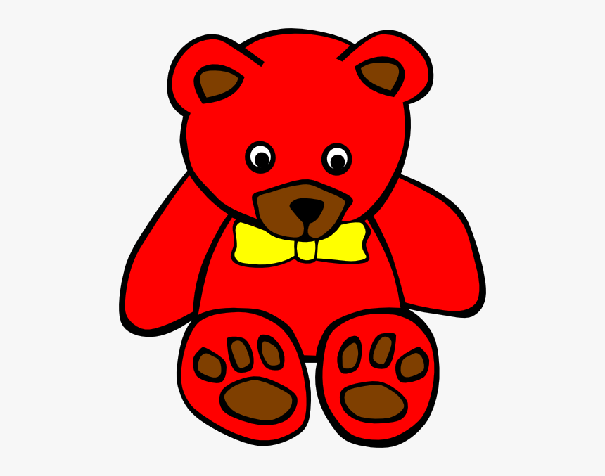 Teddy 5 Clip Art - Stuffed Toy Clipart Black And White, HD Png Download