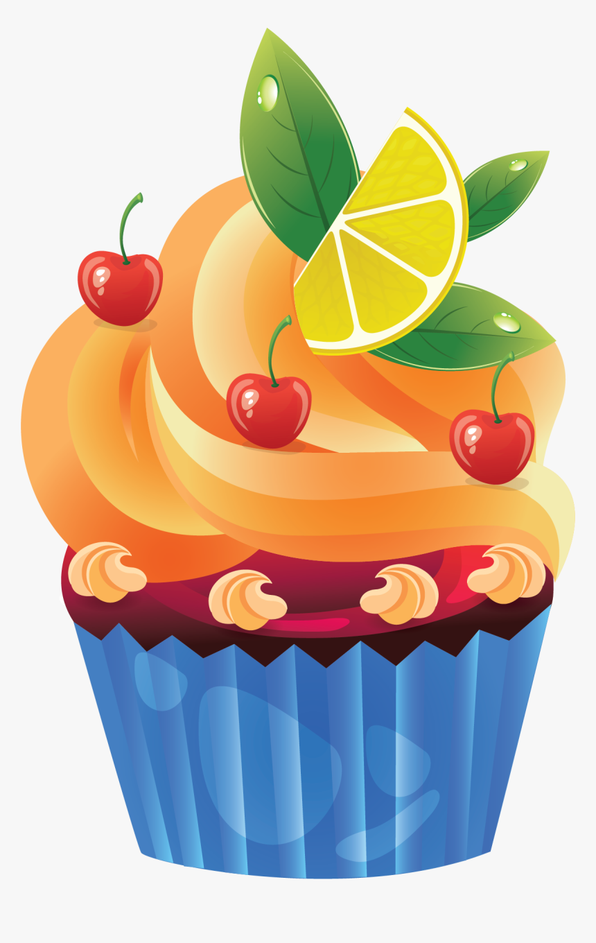 Colorful Cliparts For Cupcake, HD Png Download