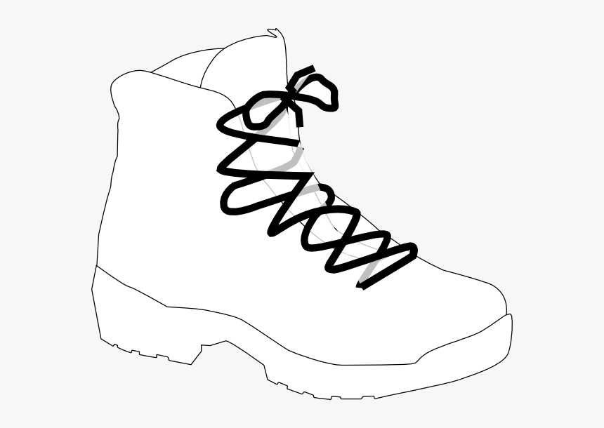 Clip Art White Boot - Transparent Background Hiking Boots Clipart, HD