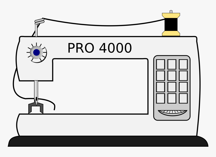 Clip Art Sewing Machine , Png Download - Cliparts Of Sewing Machine, Transparent Png