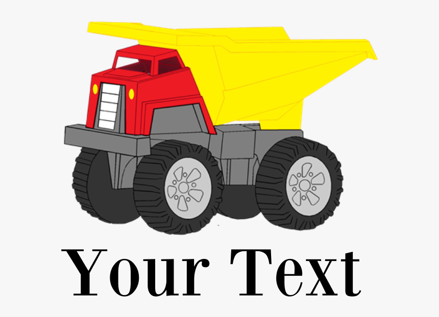 Personalizable Dump Truck Beach Towel - Tractor, HD Png Download