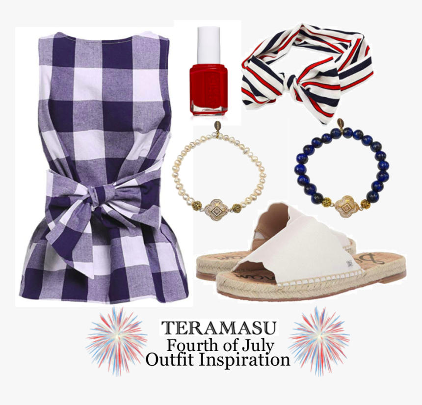 Red, White, And Blue Outfit Inspiration For The Fourth - Sweater, HD Png Download