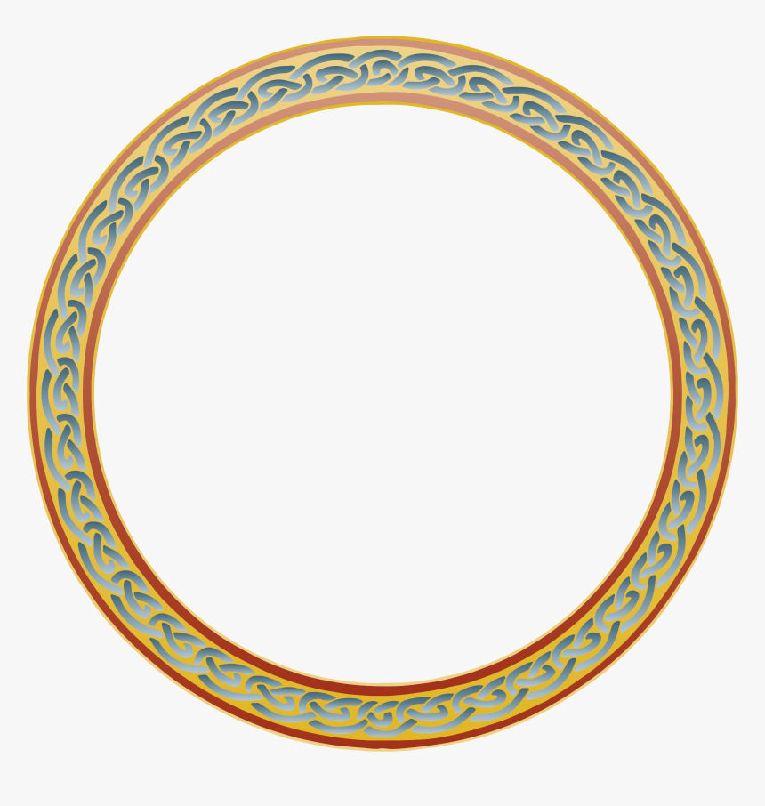 Celtic Border Designs Circle, HD Png Download