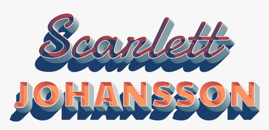 Scarlett Johansson Name Logo Png - Scarlett Johansson Logo Png, Transparent Png