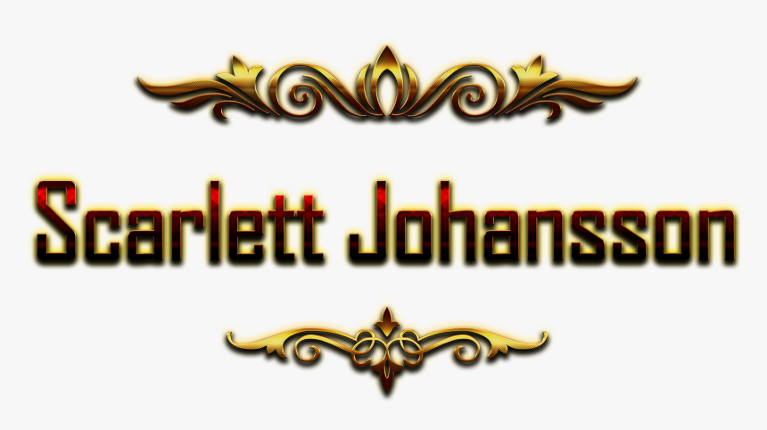 Scarlett Johansson Decorative Name Png - Asalam Walekum Walekum Salam, Transparent Png