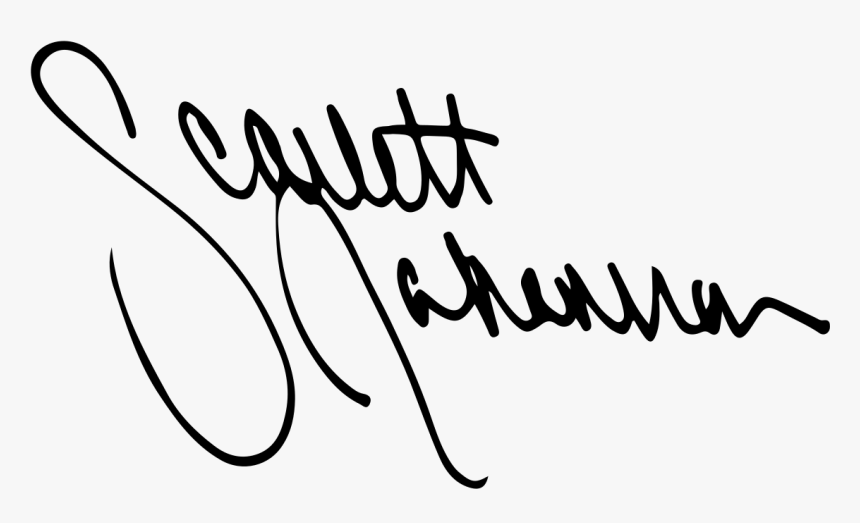 Scarlett Johansson Signature, HD Png Download