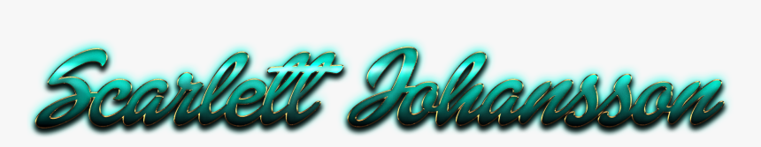 Scarlett Johansson Beautiful Letter Png Name - Graphics, Transparent Png