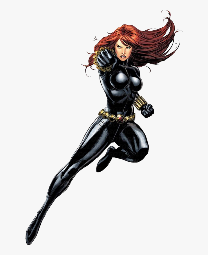 Black Widow Comic Suit, HD Png Download