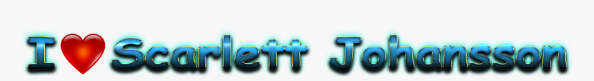 Scarlett Johansson Heart Name Transparent Png - Heart, Png Download