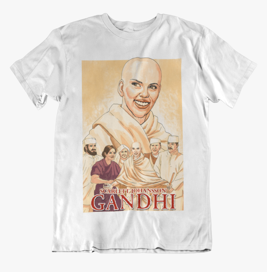 Scarlett Johansson Gandhi Tshirt, HD Png Download