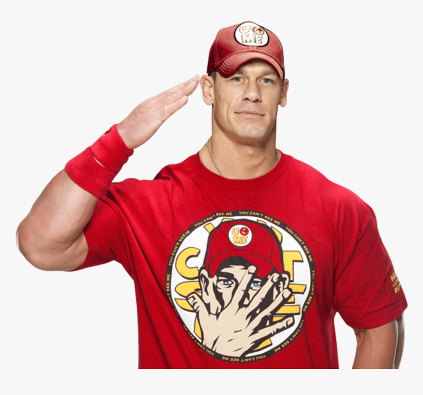 John Cena Image - John Cena Red Shirt, HD Png Download