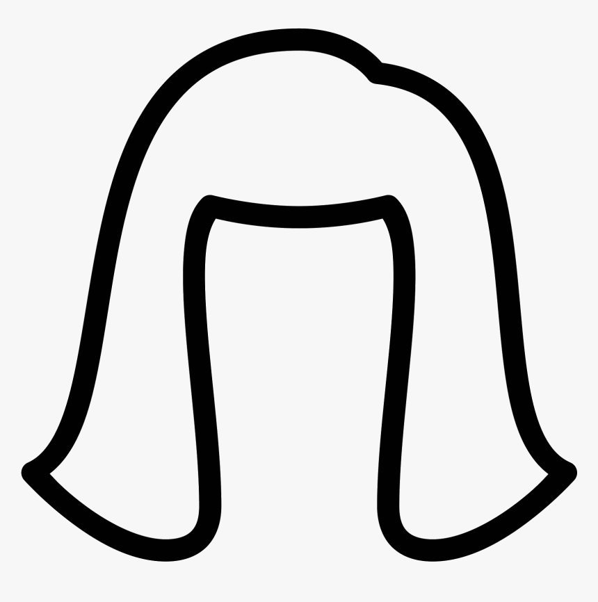 Transparent White Hair Png - Ícone Penteado Png, Png Download