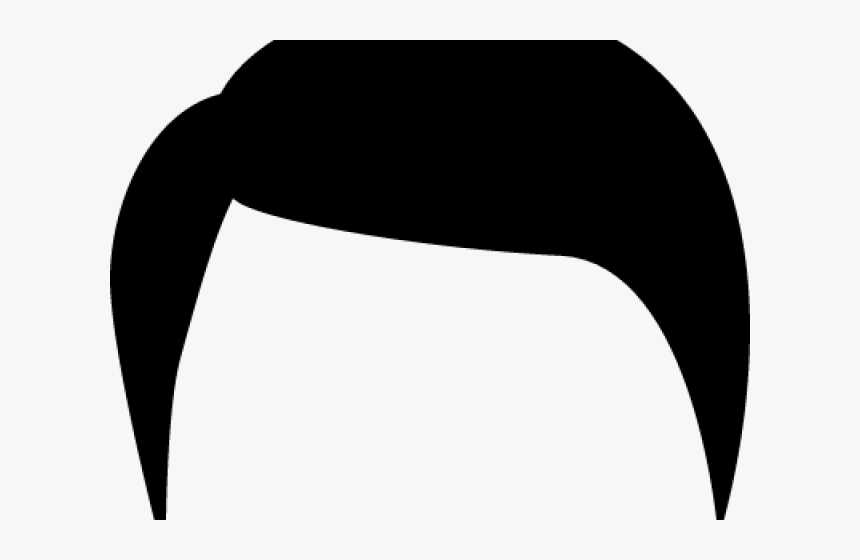 Black Hair Clipart Mens Hair, HD Png Download